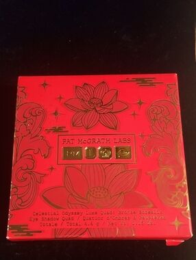 Pat McGrath Labs Celestial Odyssey Luxe Quad — Red & Gold Packaging